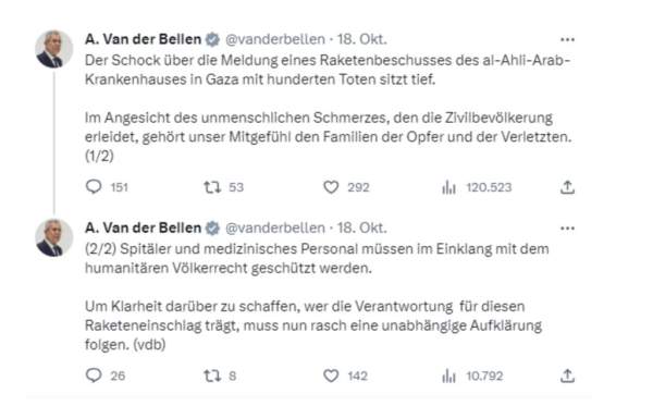 Verbreitet der österreichische Bundespräsident Van der Bellen Propaganda der Hamas? – Jihad Watch Deutschland