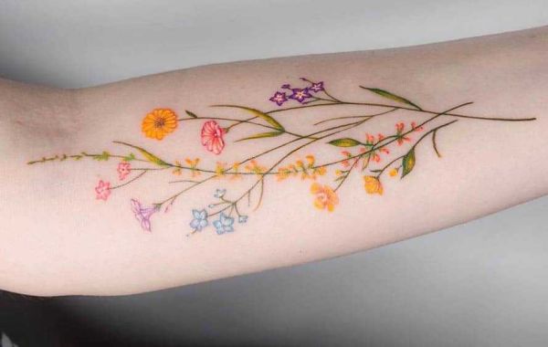 Wildflower Tattoo Ideas for Embracing Nature's Elegance