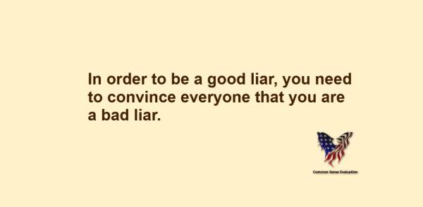 A Good Liar - Common Sense Evaluation