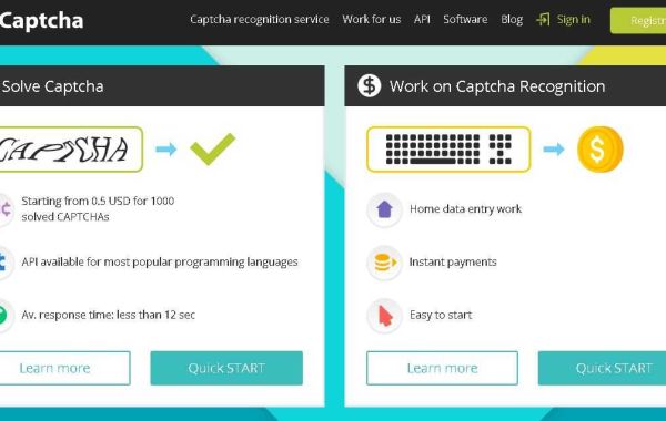 Using the service to solve captcha