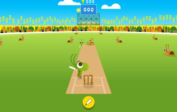 The sports game Google Doodle Cricket