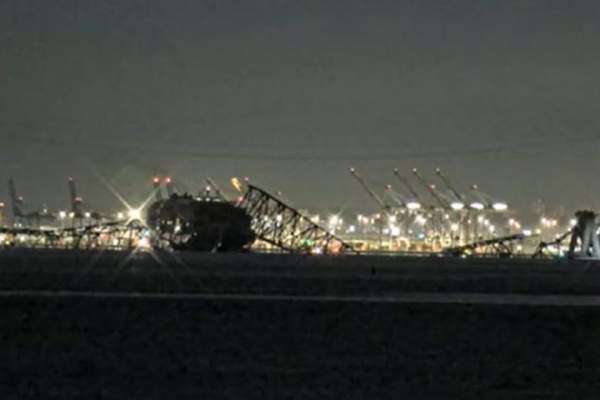 Hal Turner Radio Show - Francis Scott Key Bridge in Baltimore Hit By Ship; Collapses