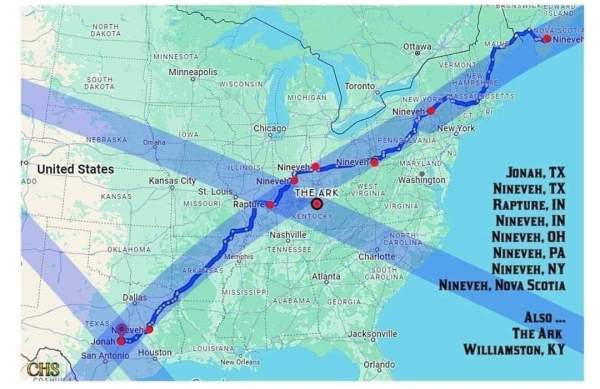 The Great American Eclipse Of 2024 Will Cross Over 7 U.S. Locations Named “Ninevah” - The Blazing Press
