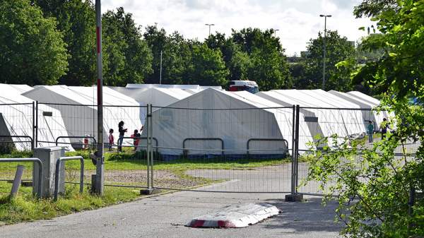 There’s a massive migrant tent city in NYC that’s hidden from the public