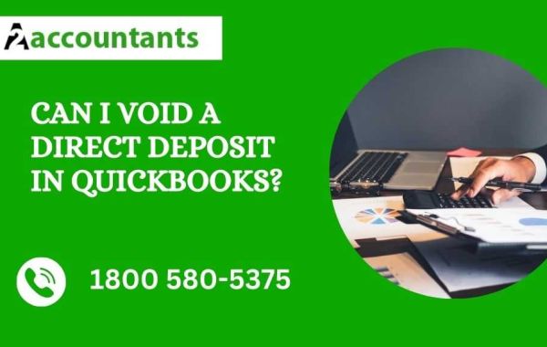 Can I void a direct deposit in QuickBooks?