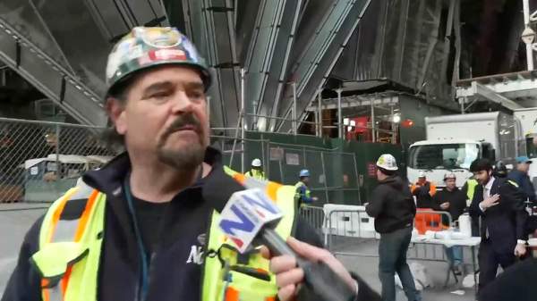 NYC construction worker goes viral for saying exactly what he thinks of Biden after attending Trump visit: 'This man represents the majority of America' | Daily Mail Online
