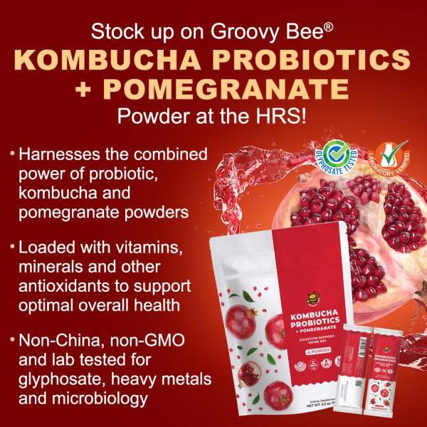 Support your digestive health with our Kombucha Probiotic and Pomegranate Powder