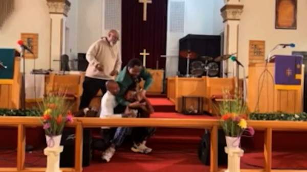 A man points a gun at a church pastor before getting tackled. Then the suspect’s relative is found dead in the gunman’s home | CNN