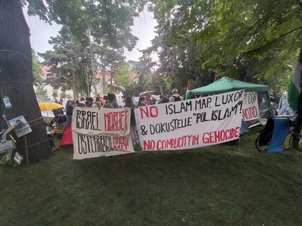 Islamisten und Linksextremisten errichten illegales Palästina-Protestcamp in Wien – Jihad Watch Deutschland