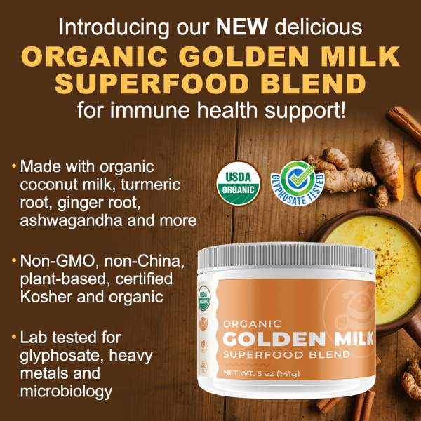 Introducing our New Organic Golden Milk Superfood Blend – A Delicious Instant Immune-Support Drink for good health