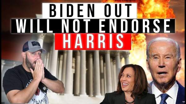 BOMBSHELL REPORTING: "BIDEN TO DROP OUT & WILL NOT ENDORSE KAMALA HARRIS"... IF This Is True... - YouTube