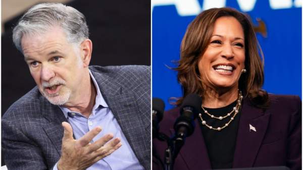 Netflix Reed Hastings Donates $7 Million to Kamala Harris Campaign