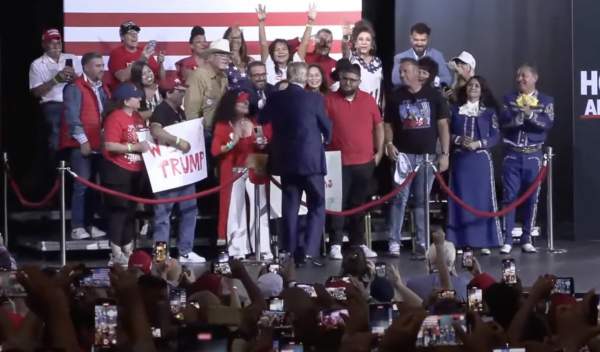 BREAKING: 20 Supporters Seated Behind Trump Onstage Rushed to ER with ‘Blurred Vision’ and ‘Eye Burns’ After Rally in Tucson, Arizona