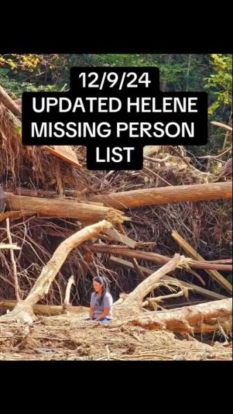 Grendel_Lives on Gab: 'Hurricane Helene:  Missing Persons List as of 12/…' - Gab Social