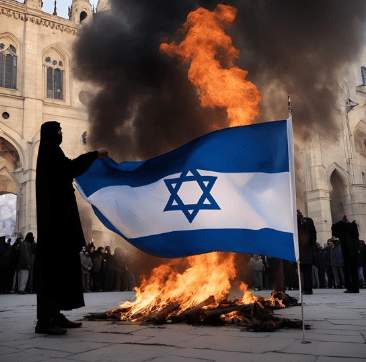 Anti-Semitic rioters attack police, shout ‘Allahu Akbar’ and burn Israeli flags on New Year’s Eve in Munich, Germany – Allah's Willing Executioners