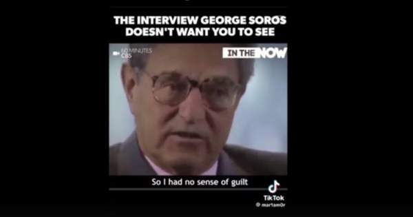 Reminder: Joe Biden Gave Presidential Medal of Freedom to George Soros – A Man Who Admitted Having “No Remorse” for Being Nazi Collaborator and Stealing Property from Jews Going to Nazi Death Camps (VIDEO)