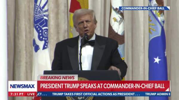 President Trump salutes the military at Commander-in-Chief Ball - Brighteon.com