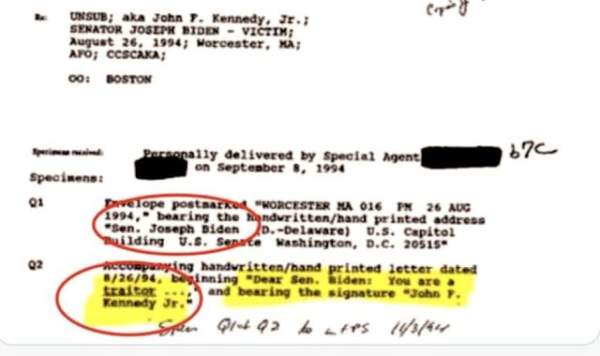 JFK FILES: JFK Jr Warned That Joe Biden Was a Traitor to the U.S. - The Washington Standard