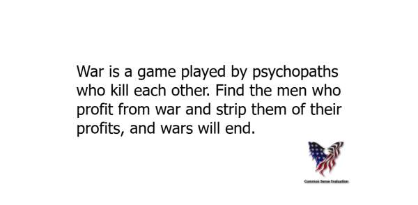 Wars - Common Sense Evaluation