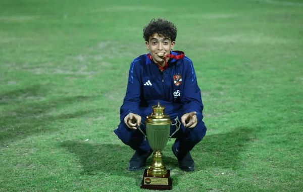 الموهوب محمد الصاوى مهاجم فريق الناشئين بالنادي الأهلي