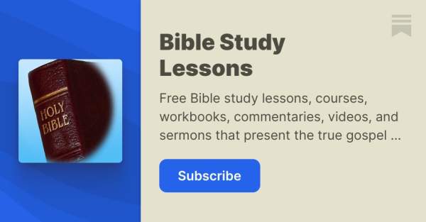 Bible Study Lessons | David E. Pratte | Substack
