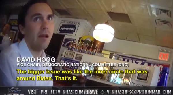 David Hogg Caught on Undercover Video Admitting Jill Biden’s Chief of Staff Ran the Biden White House