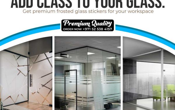 One Way Vision Sticker Printing For Glass in Dubai