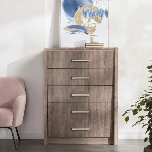 وحدة أدراج خشبية بـ5 أدراج - صوفا للأثاث في السعودية