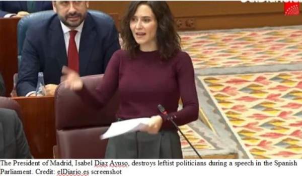 World News:Spanish Politician Sets Internet on Fire with This EPIC Message to the Woke, Iran-Coddling, Trump-Hating Marxists Running Her Country - Conservative News & Right Wing News | Gun Laws & Rights News Site