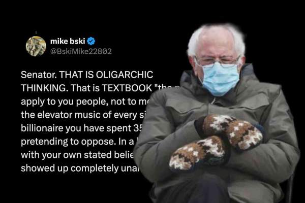 This Ohio teacher fired a surface-to-air truth missile at Bernie for his “oligarch” routine and you should read it | Not the Bee